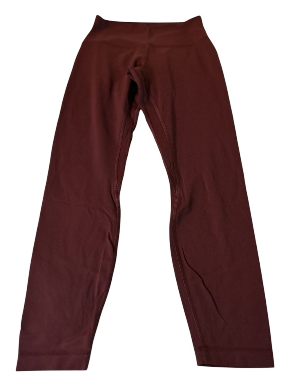 Lululemon Wunder High Rise Train Burgundy Leggings 28
